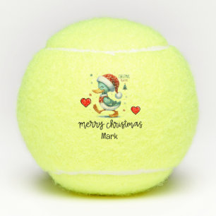 Duck Merry Christmas themed for Tennis Player Balls