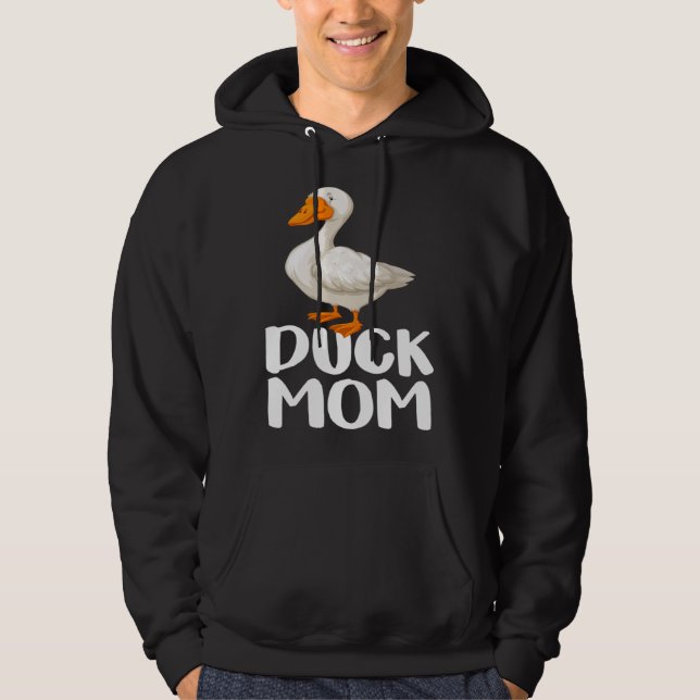 Duck Mom Rubber Duck  Duck  Animal Hoodie (Front)