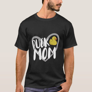Duck Mum Heart Funny Duck Lover T-Shirt