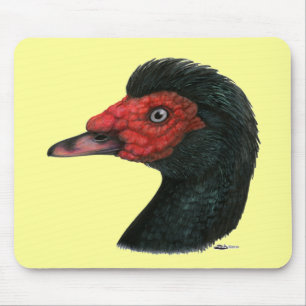Duck: Muscovy Head Mouse Pad