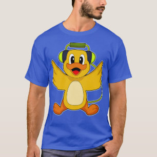 Duck Musician Headphone Music T-Shirt