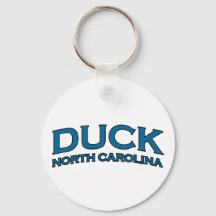Duck North Carolina Arch Text Logo Key Ring