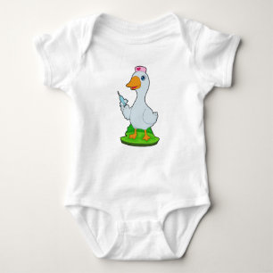 Duck Nurse Syringe Baby Bodysuit