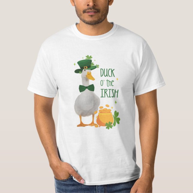 Duck o' the Irish Lucky Duck T-Shirt (Front)