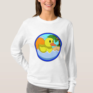Duck on Beach with Palm trees.PNG T-Shirt