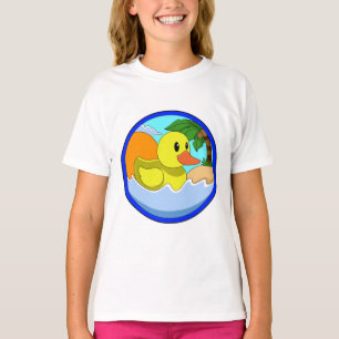 Duck on Beach with Palm trees.PNG T-Shirt