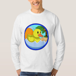 Duck on Beach with Palm trees.PNG T-Shirt