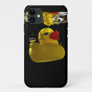 Duck on Black iPhone 11 Case