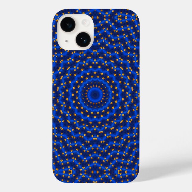 Duck on blue kaleidoscope Case-Mate iPhone case (Back)