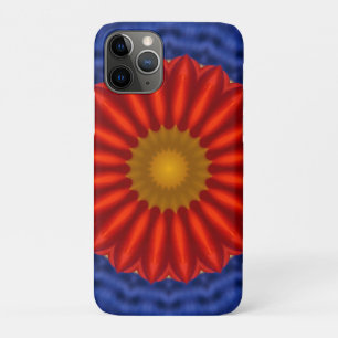 Duck on blue with red kaleidoscope Case-Mate iPhone case