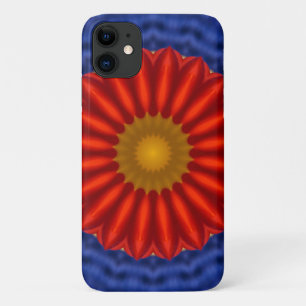 Duck on blue with red kaleidoscope Case-Mate iPhone case