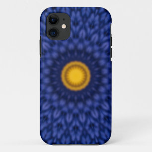 Duck on blue with yellow kaleidoscope Case-Mate iPhone case
