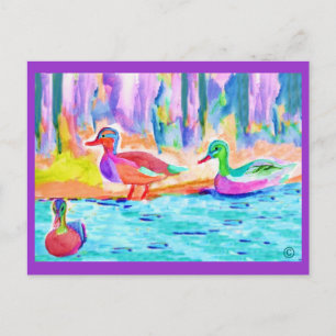 duck painting Postcards