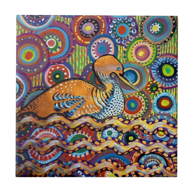 duck painting tile (Front)