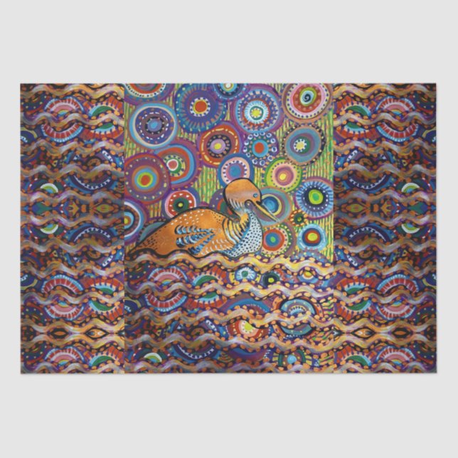 duck painting   tissue paper (Front)