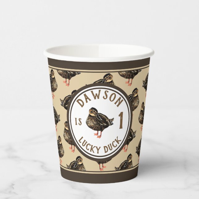 Duck Party Paper Cups (Left)