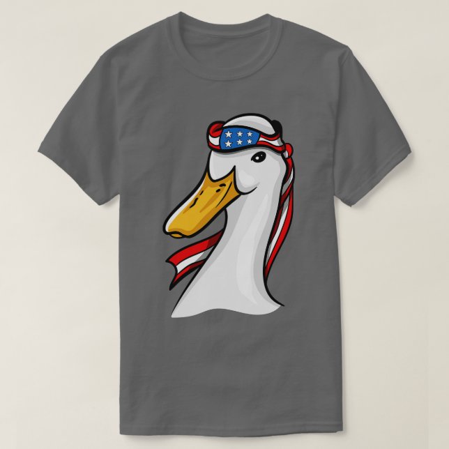 Duck Patriotic USA T-Shirt (Design Front)