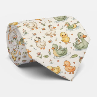 Duck Pattern Tie