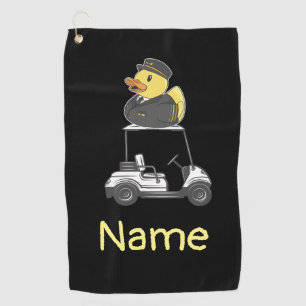 Duck Pilot Aviation Industry with golf cart  Towel