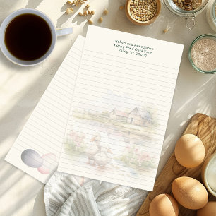 Duck Pond Country Homestead Lined Writing Paper