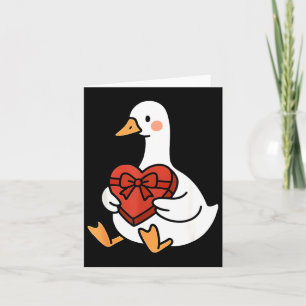 Duck Preppy Silly Just Goose Valentine Love Humor Card