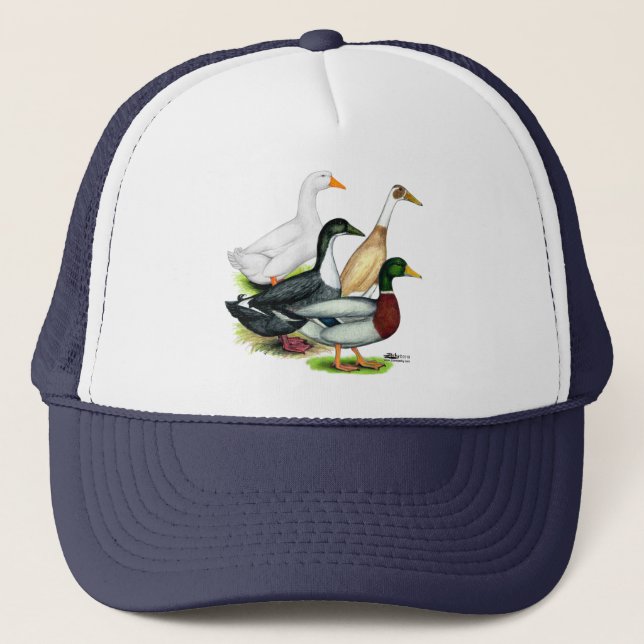 Duck Quartet Trucker Hat (Front)