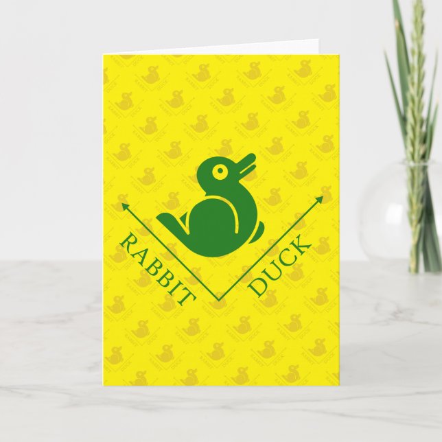Duck Rabbit Illusion Card (Front)