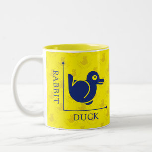 Duck Rabbit Illusion Two-Tone Coffee Mug
