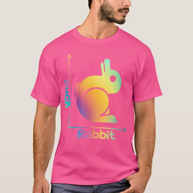Duck Rabbit Optical Illusion Science Nerd Math Gee T-Shirt (Front)