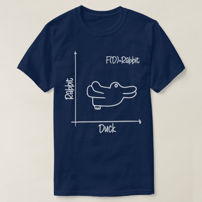 Duck Rabbit Wittgenstein  Fun Teacher Easter Day  T-Shirt (Design Front)