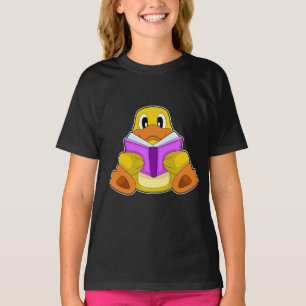 Duck Reading Book T-Shirt