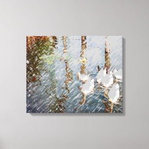 Duck Reflections ll Canvas Print