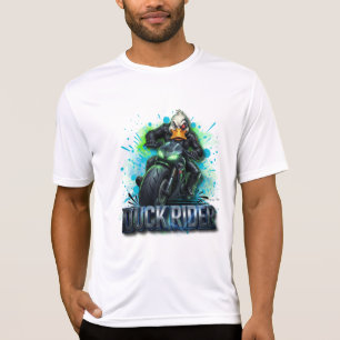 Duck Rider 3D Cyber Duck Motorcycle T-Shirt