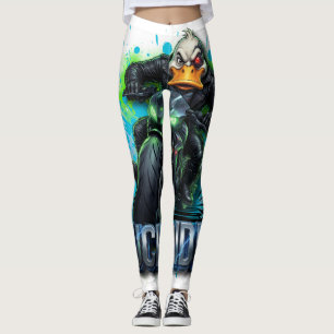 Duck Rider 3D Cyber Duck Motorcycle T-Shirt Leggings