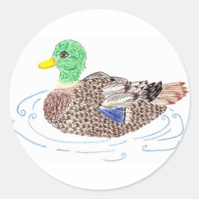 Duck round stickers (Front)
