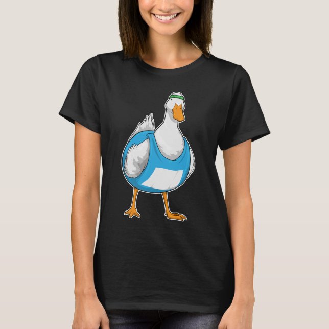 Duck Runner Running Sports T-Shirt (Front)