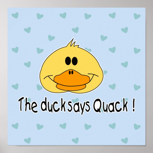 Duck Says Quack Poster (Front)