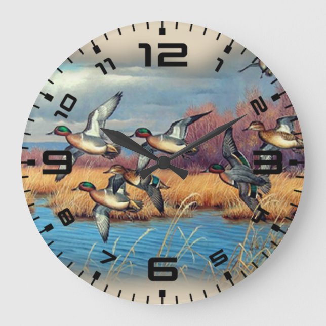Duck Season Large Clock (Front)