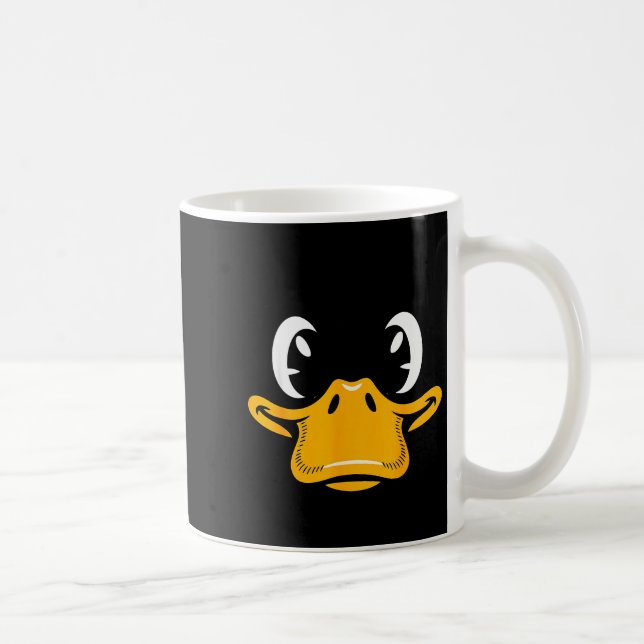Duck Shirt Adult Kids Men Women Yellow Duck Face C Coffee Mug (Right)