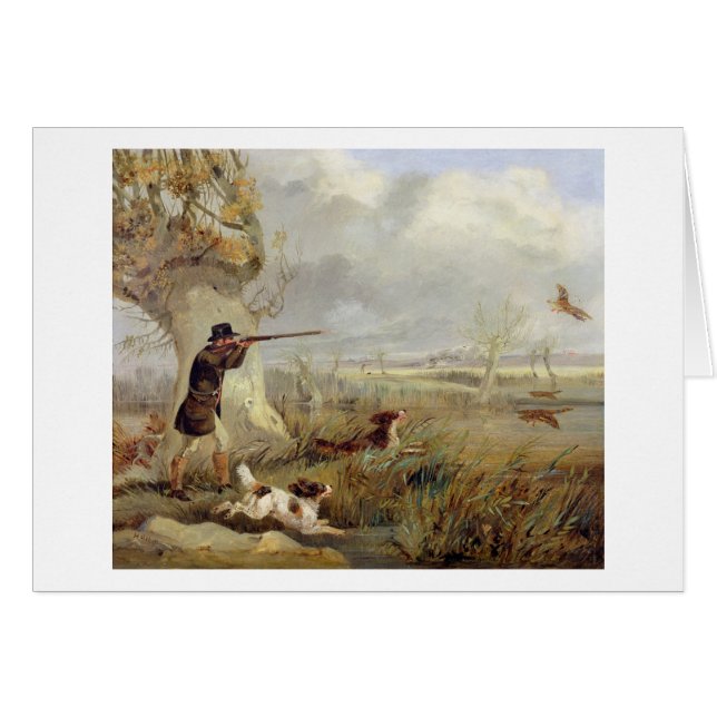 Duck Shooting (oil on canvas) (Front Horizontal)