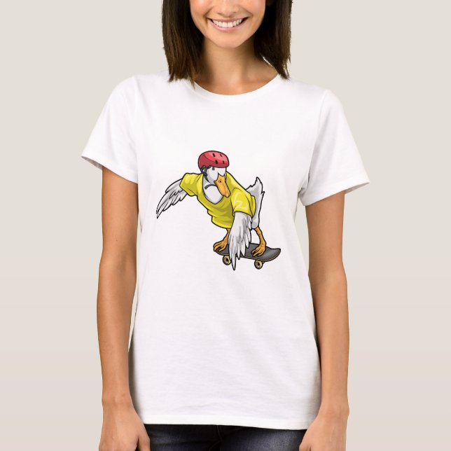 Duck Skater Skateboard T-Shirt (Front)