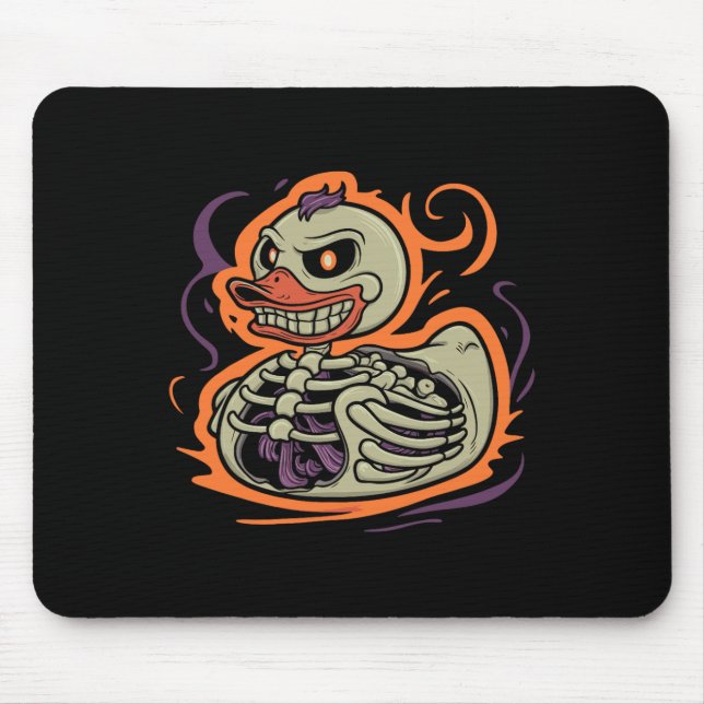 Duck Skeleton Rubber Duckie Costume Party  Mouse Pad (Front)
