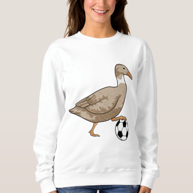 Duck Soccer player Soccer Sweatshirt (Front)