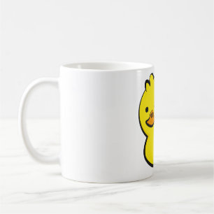 duck, squeaky duck, rubber pictures coffee mug