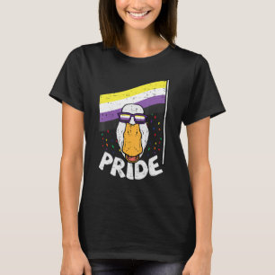 Duck Sunglasses Pride Nonbinary Flag Non Binary En T-Shirt