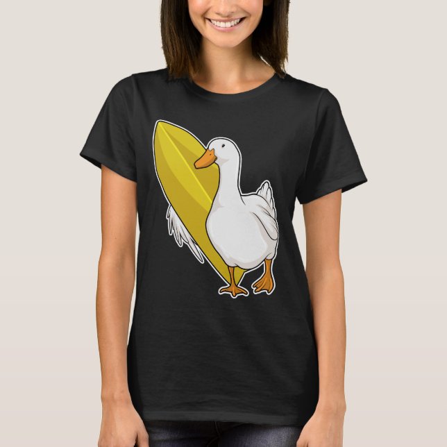 Duck Surfer Surfboard T-Shirt (Front)