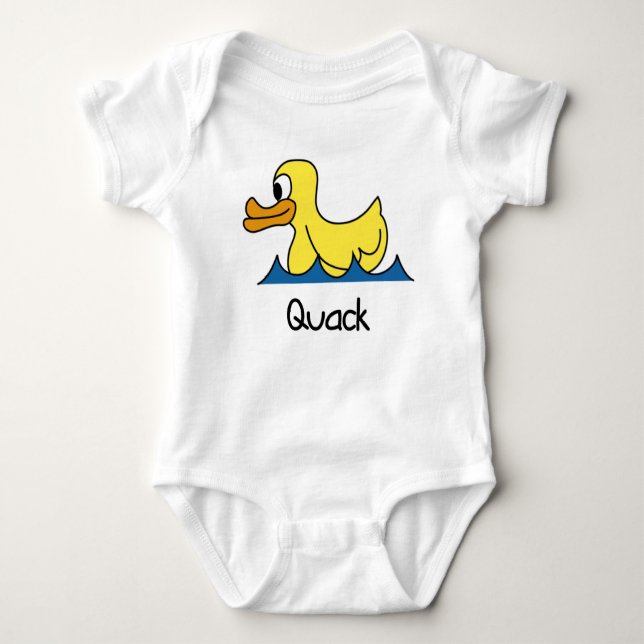 Duck t-shirt baby bodysuit (Front)