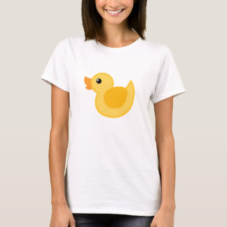 Duck T-shirt in yellow and white - Rubber Ducky
