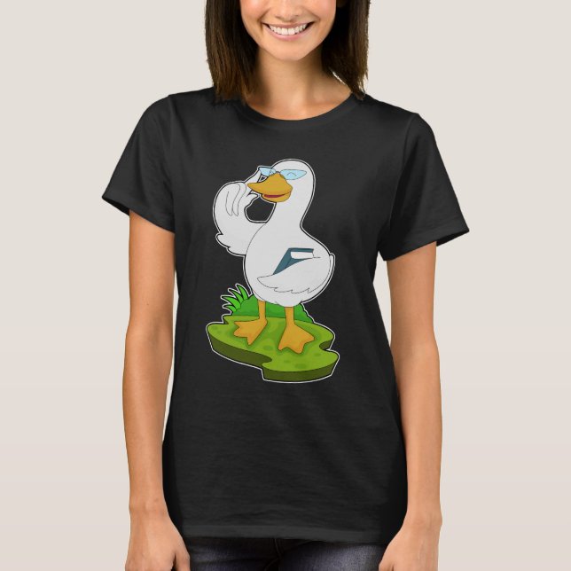 Duck Teacher Book T-Shirt (Front)