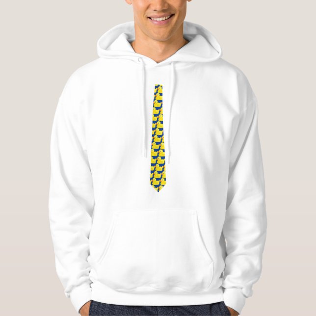 Duck Tie Hoodie (Front)